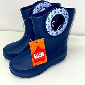 🔥Okabashi kids rain boot made in 🇺🇸 sz 11 Navy New